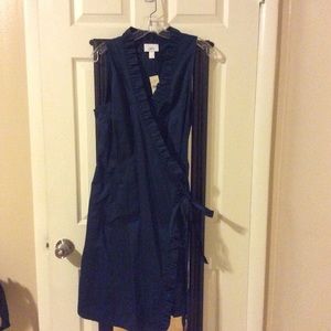 Navy Wrap Dress